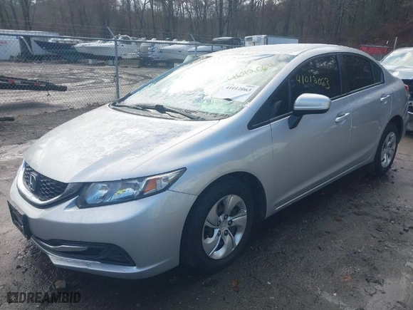 2015 Honda Civic Sedan LX with VIN 19XFB2F51FE116102, listed as a IAAI auction lot 41012063 with 133,395 mi miles. Bid and sale history available at carsss.com. Image 2.