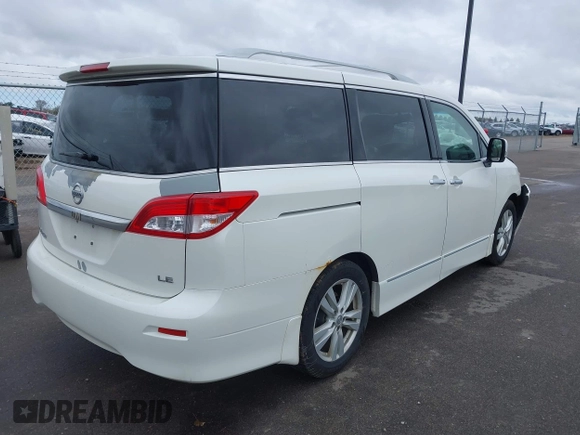 2012 Nissan Quest LE z VIN JN8AE2KP1C9036697, wystawiony jako IAAI lot #42124298 z przebiegiem 238 366 mil mil oraz . Historia ofert i sprzedaży dostępna na DreamBid. Obrazek 4.