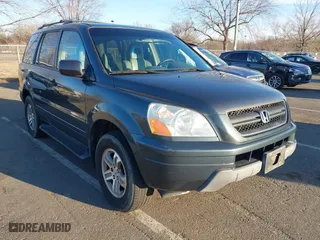 2005 Honda Pilot EX-L with NAVI with VIN 2HKYF18745H564639, listed as a IAAI auction lot 41767115 with 143,725 mi miles. Bid and sale history available at carsss.com. Image 1.