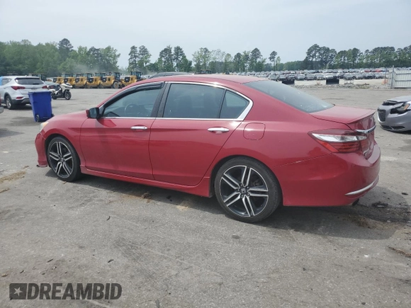 2016 Honda Accord Sport with VIN 1HGCR2F56GA038954, listed as a Copart auction lot 54145225 with 155,096 mi miles and Salvage title. Bid and sale history available at DreamBid. Image 2.