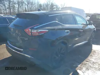 2017 Nissan Murano S with VIN 5N1AZ2MH1HN139408, listed as a IAAI auction lot 41298184 with 107,439 mi miles and . Bid and sale history available at DreamBid. Image 4.