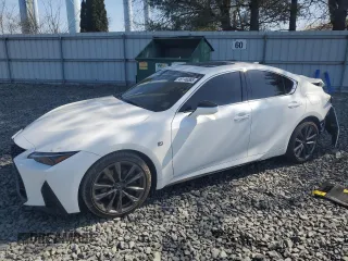2024 Lexus IS 350 F Sport with VIN JTHGZ1E21R5035570, listed as a Copart auction lot 49146265 with 5,928 mi miles and Salvage title. Bid and sale history available at DreamBid. Image 1.