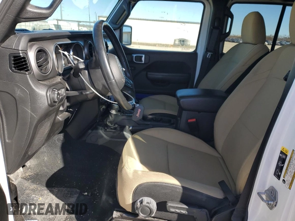2022 Jeep Wrangler Unlimited High Tide with VIN 1C4HJXDG2NW102145, listed as a Copart auction lot 41407225 with 43,921 mi miles and Salvage Title. Bid and sale history available at DreamBid. Image 7.