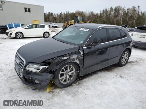 2014 Audi Q5 with VIN WA1LGCFPXEA088761, listed as a Copart auction lot 42481315 with 161,530 mi miles and Salvage title. Bid and sale history available at DreamBid. Image 1.