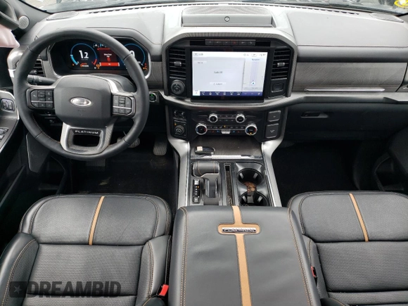 2023 Ford F-150 XL with VIN 1FTFW1E84PFB68860, listed as a Copart auction lot 43995925 with 11,457 mi miles and Salvage title. Bid and sale history available at DreamBid. Image 8.