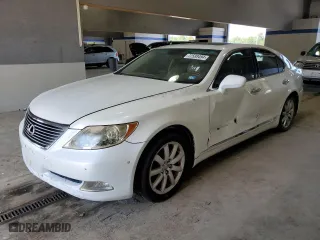 2008 Lexus LS 460 with VIN JTHBL46F585079083, listed as a Copart auction lot 72599494 with 0 mi miles and Salvage Title. Bid and sale history available at carsss.com. Image 1.