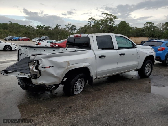2023 Chevrolet Colorado 4WD Work Truck with VIN 1GCPTBEK3P1255208, listed as a Copart auction lot 89222905 with 0 mi miles and Non Repairable. Bid and sale history available at carsss.com. Image 3.