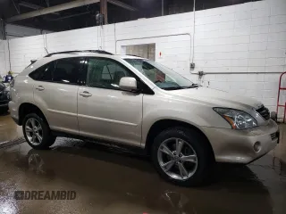 2006 Lexus RX 400h with VIN JTJHW31U660009747, listed as a Copart auction lot 60523035 with 136,553 mi miles and Salvage title. Bid and sale history available at DreamBid. Image 4.