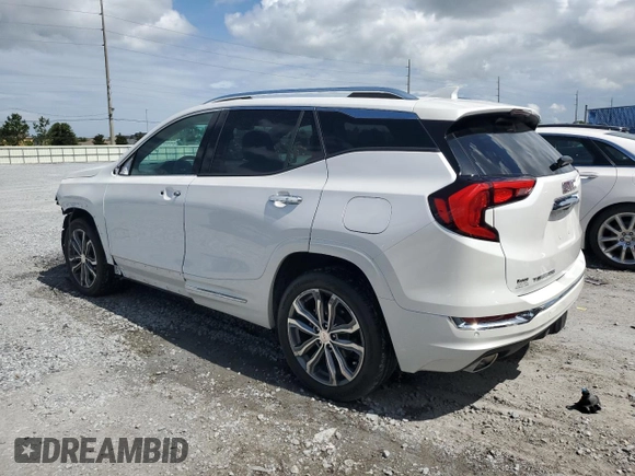 2020 GMC Terrain Denali with VIN 3GKALSEX9LL319471, listed as a Copart auction lot 59971555 with 8,777 mi miles and Salvage title. Bid and sale history available at DreamBid. Image 2.