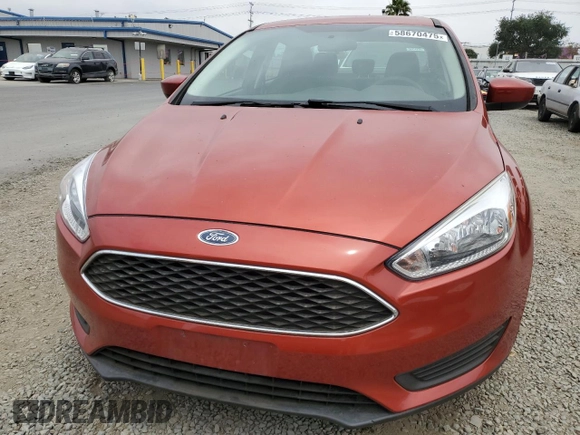 2018 Ford Focus SE with VIN 1FADP3F24JL287615, listed as a Copart auction lot 58670475 with 93,062 mi miles and Clean title. Bid and sale history available at DreamBid. Image 5.