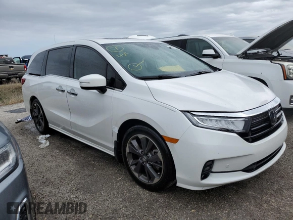 2023 Honda Odyssey Elite с VIN 5FNRL6H97PB027616, выставлен на аукционе Copart как лот 75887794 с пробегом 23 405 миль миль и На запчасти • Non repairable. История ставок и продаж доступна на DreamBid. Изображение 4.