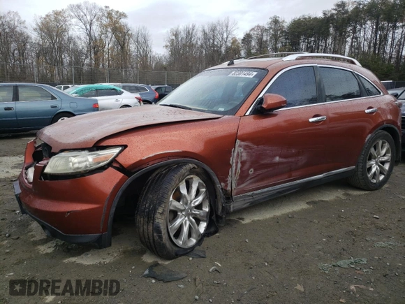 2006 Infiniti FX with VIN JNRBS08WX6X400546, listed as a Copart auction lot 49490105 with Not Provided miles and Non Repairable. Bid and sale history available at carsss.com. Image 1.