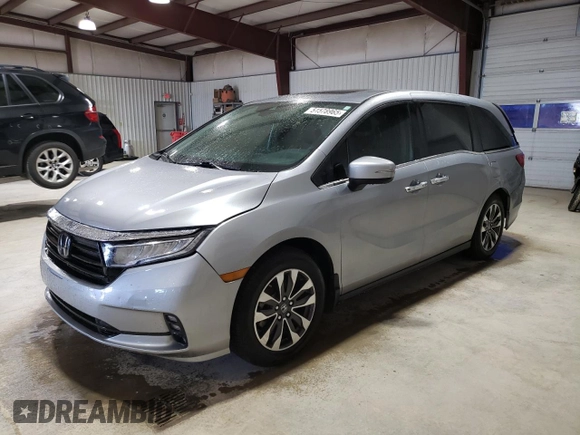 2022 Honda Odyssey EX-L with VIN 5FNRL6H73NB067462, listed as a Copart auction lot 51578965 with 44,182 mi miles and Salvage Title. Bid and sale history available at DreamBid. Image 1.