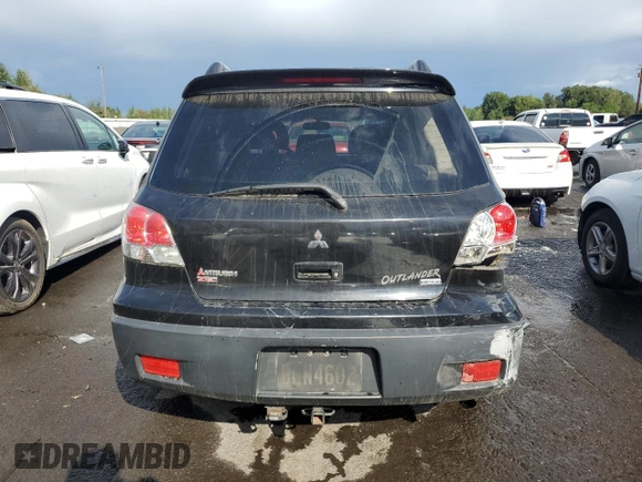 2003 Mitsubishi Outlander XLS with VIN JA4LZ41GX3U063460, listed as a Copart auction lot 68744554 with 186,447 mi miles and Salvage Title. Bid and sale history available at carsss.com. Image 6.