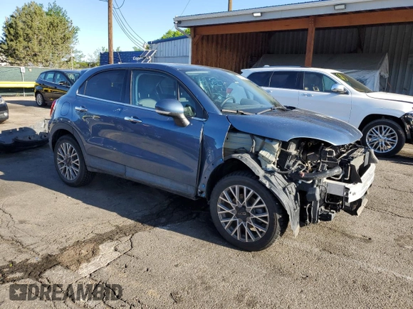 2017 FIAT 500X Lounge with VIN ZFBCFYDB0HP601372, listed as a Copart auction lot 56593345 with 44,962 mi miles and Salvage title. Bid and sale history available at DreamBid. Image 4.
