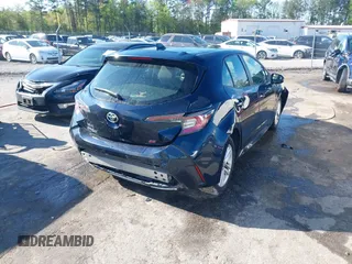 2019 Toyota Corolla Hatchback SE with VIN JTNK4RBE1K3024766, listed as a IAAI auction lot 42037121 with 121,595 mi miles. Bid and sale history available at carsss.com. Image 4.