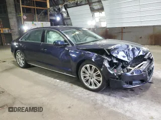 2014 Audi A8 3.0L TDI with VIN WAURMAFD0EN000857, listed as a Copart auction lot 51054765 with 112,505 mi miles and Non repairable. Bid and sale history available at DreamBid. Image 4.