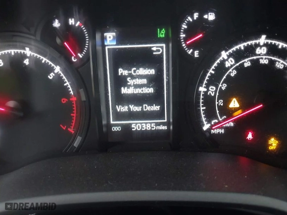 2020 Toyota 4Runner SR5 with VIN JTEBU5JR1L5805614, listed as a IAAI auction lot 41295454 with 50,385 mi miles. Bid and sale history available at carsss.com. Image 16.
