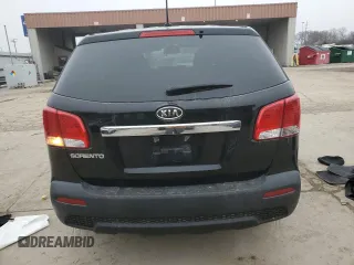 2012 Kia Sorento LX with VIN 5XYKT4A12CG211648, listed as a Copart auction lot 45023025 with 110,491 mi miles and Salvage Title. Bid and sale history available at DreamBid. Image 6.