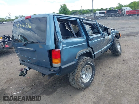 1997 Jeep Cherokee Sport with VIN 1J4FJ68S8VL557562, listed as a IAAI auction lot 42157736 with Not provided miles and . Bid and sale history available at DreamBid. Image 4.