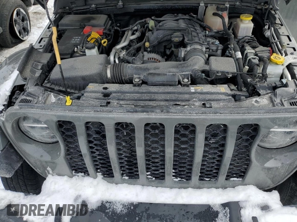 2022 Jeep Gladiator Texas Trail with VIN 1C6HJTAG4NL170016, listed as a Copart auction lot 44982765 with 35,542 mi miles and Salvage title. Bid and sale history available at DreamBid. Image 11.