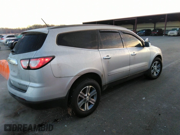 2015 Chevrolet Traverse LT with VIN 1GNKVHKD9FJ251795, listed as a IAAI auction lot 35729435 with 119,049 mi miles and . Bid and sale history available at DreamBid. Image 4.