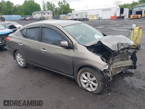 2012 Nissan Versa SV with VIN 3N1CN7AP3CL860116, listed as a IAAI auction lot 42329920 with 105,447 mi miles and . Bid and sale history available at DreamBid. Image 1.