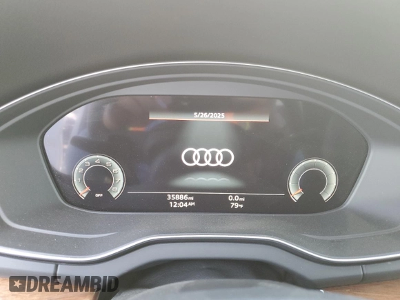 2023 Audi Q5 S line Premium Plus with VIN WA1EAAFY5P2062766, listed as a Copart auction lot 60162975 with 35,886 mi miles and Salvage title. Bid and sale history available at DreamBid. Image 9.