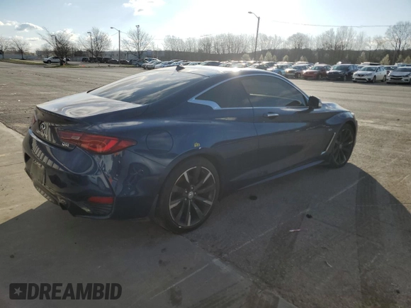 2017 Infiniti Q60 Premium with VIN JN1EV7EL8HM552436, listed as a Copart auction lot 49728925 with 48,104 mi miles and Salvage title. Bid and sale history available at DreamBid. Image 3.
