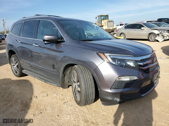 2017 Honda Pilot Touring with VIN 5FNYF6H93HB026709, listed as a Copart auction lot 84410794 with 0 mi miles and Salvage Title. Bid and sale history available at carsss.com. Image 4.
