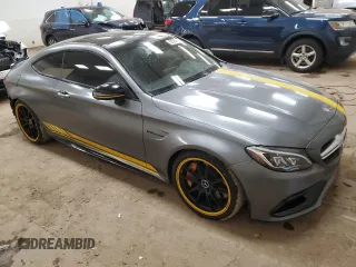 2017 Mercedes-Benz C 63 S AMG with VIN WDDWJ8HB2HF435306, listed as a Copart auction lot 82565744 with 46,587 mi miles and Salvage Title. Bid and sale history available at carsss.com. Image 4.