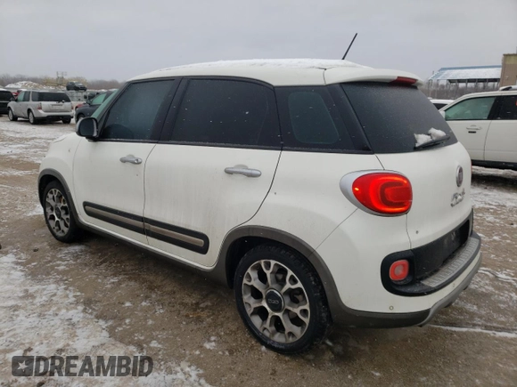 2014 FIAT 500L Trekking with VIN ZFBCFADH7EZ016087, listed as a Copart auction lot 36799254 with 133,852 mi miles and Salvage Title. Bid and sale history available at carsss.com. Image 2.