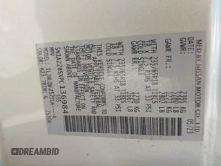 2023 Nissan Murano SV z VIN 5N1AZ2BSXPC136984, wystawiony jako IAAI lot #42258891 z przebiegiem 35 997 mil mil oraz . Historia ofert i sprzedaży dostępna na DreamBid. Obrazek 9.