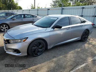 2021 Honda Accord Sport with VIN 1HGCV1F30MA100851, listed as a Copart auction lot 66698335 with 56,686 mi miles and Clean title. Bid and sale history available at DreamBid. Image 1.