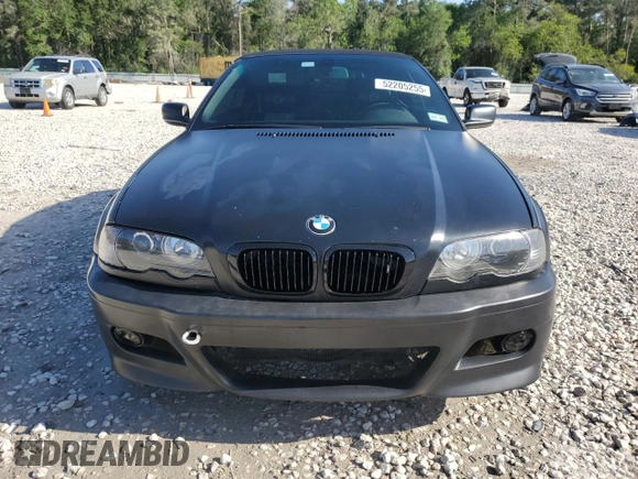 2002 BMW 3 Series 330Ci with VIN WBABS534X2JU90049, listed as a Copart auction lot 52205255 with 160,746 mi miles and Salvage Title. Bid and sale history available at carsss.com. Image 5.