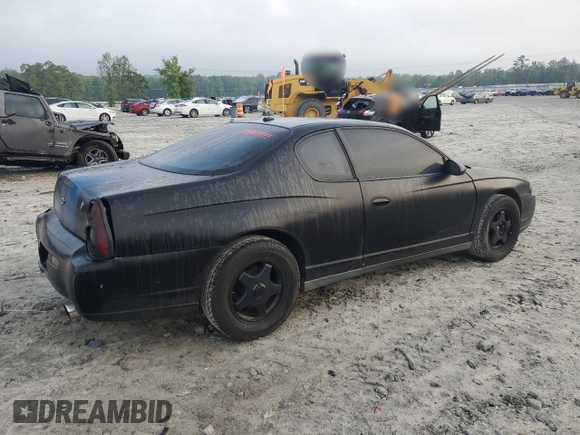 2005 Chevrolet Monte Carlo LS с VIN 2G1WW12E459267803, выставлен на аукционе Copart как лот 52618845 с пробегом 152 081 миль миль и Списание • Salvage title. История ставок и продаж доступна на DreamBid. Изображение 3.