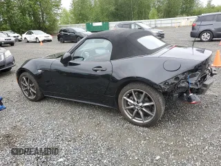 2021 Mazda MX-5 Miata Grand Touring with VIN JM1NDAD78M0455899, listed as a Copart auction lot 57347125 with 38,405 mi miles and Salvage title. Bid and sale history available at DreamBid. Image 2.