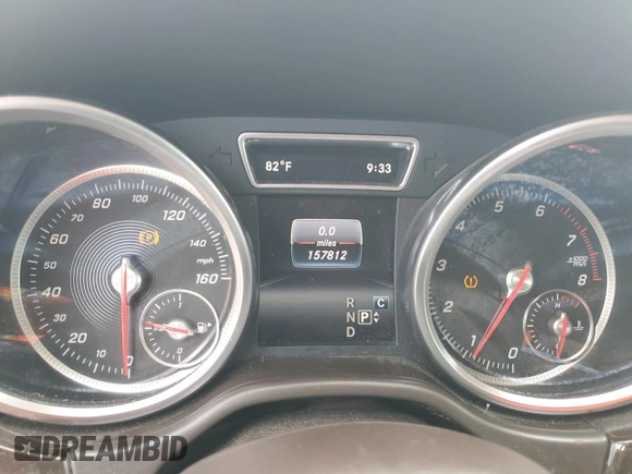 2017 Mercedes-Benz GLE 350 with VIN 4JGDA5JBXHA958446, listed as a Copart auction lot 61852755 with 157,812 mi miles and Salvage title. Bid and sale history available at DreamBid. Image 9.