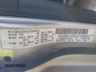 2004 Jeep Grand Cherokee Laredo z VIN 1J4GW48S94C372798, wystawiony jako IAAI lot #42812536 z przebiegiem 113 960 mil mil oraz . Historia ofert i sprzedaży dostępna na DreamBid. Obrazek 9.
