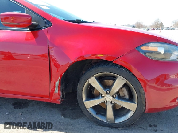 2014 Dodge Dart GT with VIN 1C3CDFEB5ED798644, listed as a IAAI auction lot 41776390 with 114,939 mi miles. Bid and sale history available at carsss.com. Image 6.