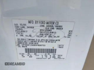 2005 Ford F-150 XLT с VIN 1FTRW12W85FB00753, выставлен на аукционе IAAI как лот 42281056 с пробегом Не указан миль и . История ставок и продаж доступна на DreamBid. Изображение 9.