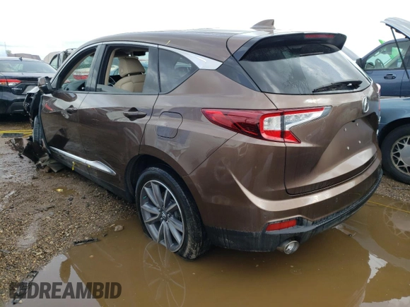 2019 Acura RDX w/Technology Pkg with VIN 5J8TC2H57KL017459, listed as a Copart auction lot 52676504 with 40,732 mi miles and Salvage Title. Bid and sale history available at carsss.com. Image 2.