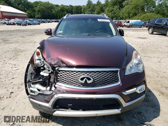 2017 Infiniti QX50 with VIN JN1BJ0RR1HM403970, listed as a Copart auction lot 77878474 with 57,531 mi miles and Non Repairable. Bid and sale history available at carsss.com. Image 5.