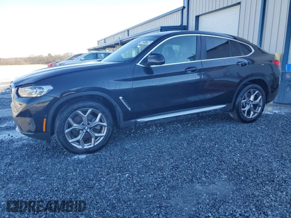 2022 BMW X4 xDrive30i with VIN 5UX33DT05N9M86605, listed as a Copart auction lot 40251784 with 38,430 mi miles. Bid and sale history available at carsss.com. Image 1.