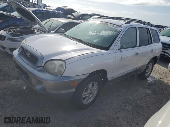 2004 Hyundai Santa Fe GLS with VIN KM8SC13D94U772608, listed as a Copart auction lot 74346204 with 104,646 mi miles and Non Repairable. Bid and sale history available at carsss.com. Image 1.