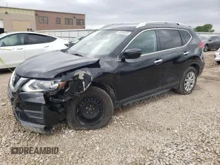2017 Nissan Rogue S with VIN KNMAT2MV7HP559996, listed as a Copart auction lot 53954934 with 116,806 mi miles and Salvage Title. Bid and sale history available at carsss.com. Image 1.
