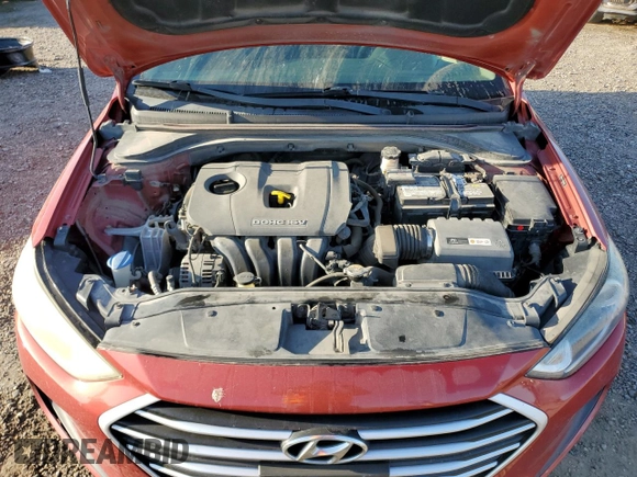 2017 Hyundai Elantra SE z VIN 5NPD84LF6HH000455, wystawiony jako Copart lot #52222985 z przebiegiem 158 278 mil mil oraz Szkoda całkowita • Salvage title. Historia ofert i sprzedaży dostępna na DreamBid. Obrazek 11.