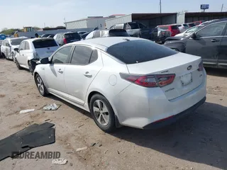 2015 Kia Optima Hybrid with VIN KNAGM4AD2F5086402, listed as a IAAI auction lot 41836546 with 88,285 mi miles. Bid and sale history available at carsss.com. Image 3.