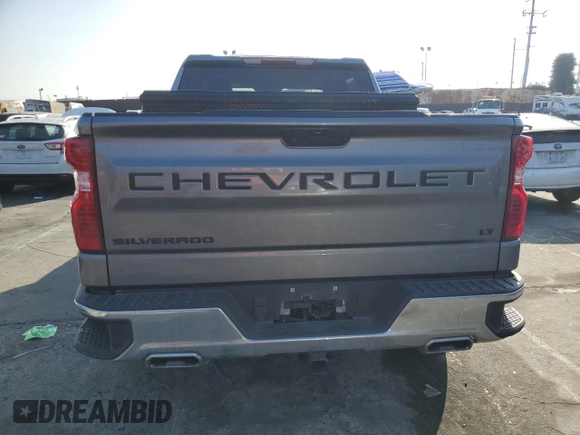 2021 Chevrolet Silverado 1500 LT with VIN 3GCUYDET7MG206504, listed as a Copart auction lot 83401814 with 86,729 mi miles and Salvage Title. Bid and sale history available at carsss.com. Image 6.