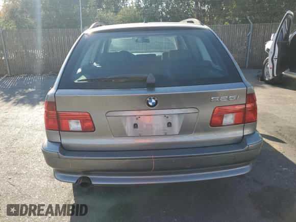 2002 BMW 5 Series 525iAT with VIN WBADS434X2GE10428, listed as a Copart auction lot 78684644 with 183,737 mi miles and Salvage Title. Bid and sale history available at carsss.com. Image 6.